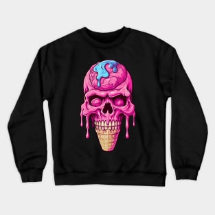 Skull ice cream cone - Happy Halloween Crewneck Sweatshirt